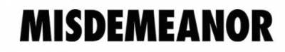 logo Misdemeanor