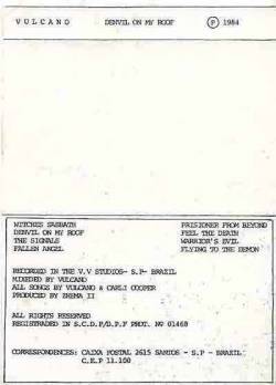 Vulcano : Devil on My Roof